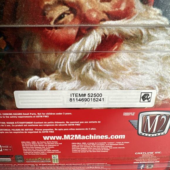 M2 Machines Coca-Cola Christmas Blue 1971 Dodge Challenger Funny Car SK08 23-23 - Picture 5 of 9